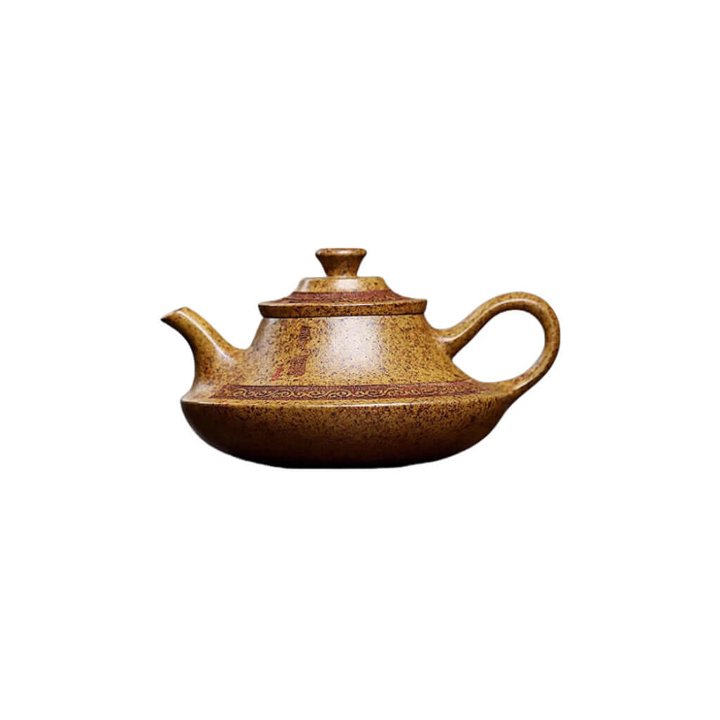 Handmade Yixing purple sand teapot crafted from original clay for authentic kung fu tea experience.