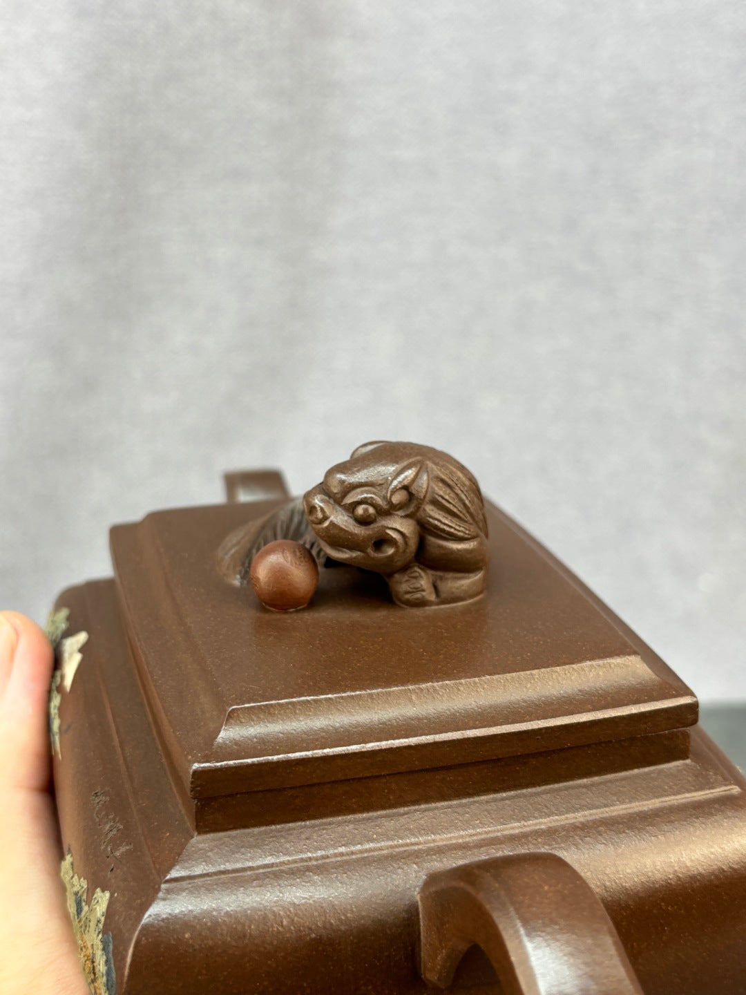 原矿极品老紫泥·380cc程辉大师《盛世唐狮》收藏级重器
