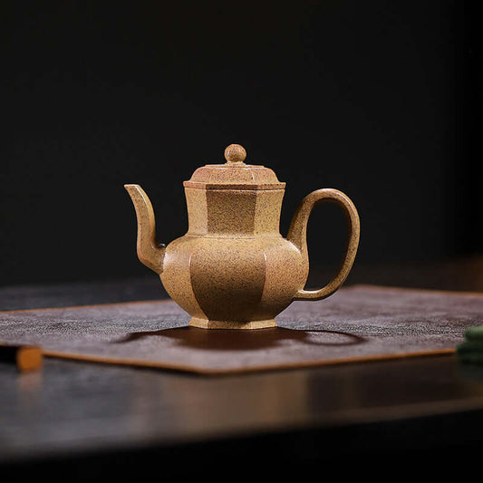 Handmade Yixing purple sand teapot, crafted from original materials, perfect for tea enthusiasts and collectors.