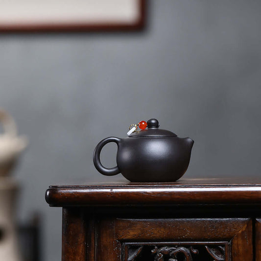 Handmade Yixing purple sand teapot, original Da Hong Pao ash, perfect for Kung Fu tea set and drop shipping.