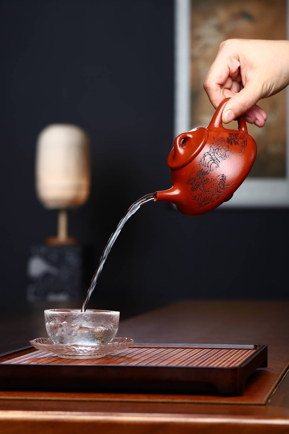 国工佳作【子冶石瓢】 原矿龙山朱砂 260cc 作者 钱云娇 国家级工艺美术师 乡村振兴技艺师