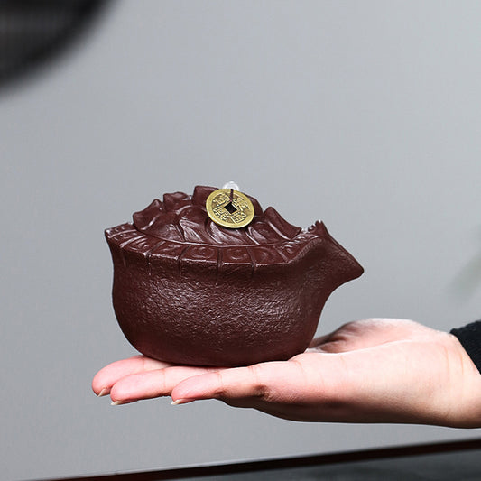 宜兴原矿手工紫砂盖碗批发210CC 富甲一方快客杯功夫茶器配件