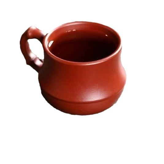 宜兴紫砂杯有把竹节杯主人杯泡茶杯功夫茶具品茗杯茶具零配批发