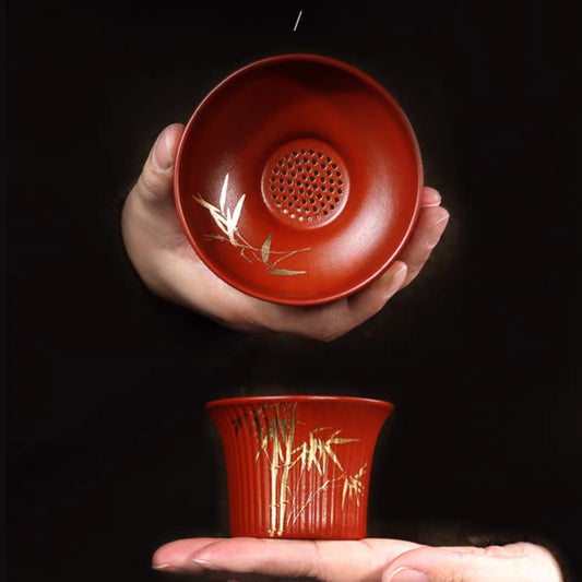 宜兴紫砂茶具配件茶滤高档公道杯70CC过滤网分茶器滤网竹笠茶漏