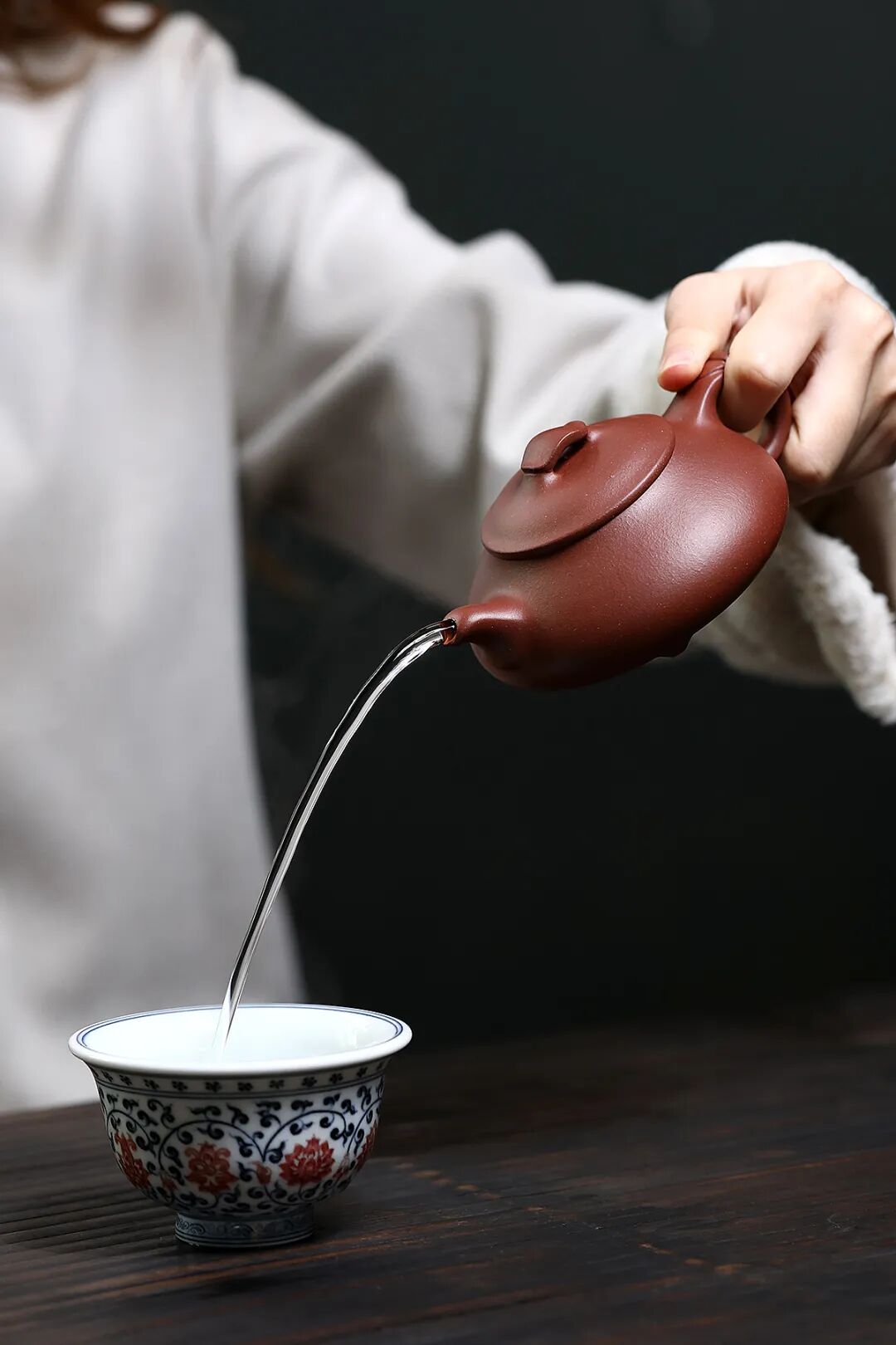 简瓢 泥料是四号井底槽清 全手工制作 180CC 作者 周亮 实力派陶手 全手工定制