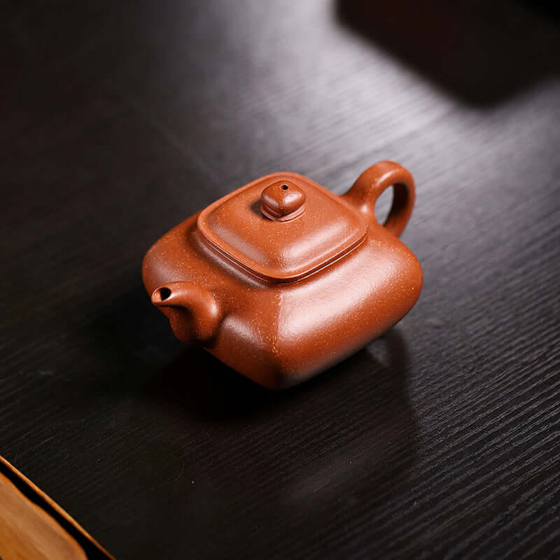 Handmade Yixing purple sand teapot, crafted from original purple clay, perfect for tea brewing at home.