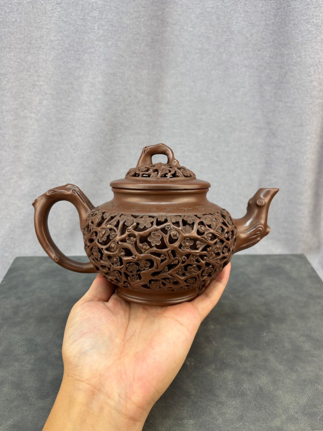 程辉大师《镂空笑樱》收藏级重器 原矿极品底槽清·480cc