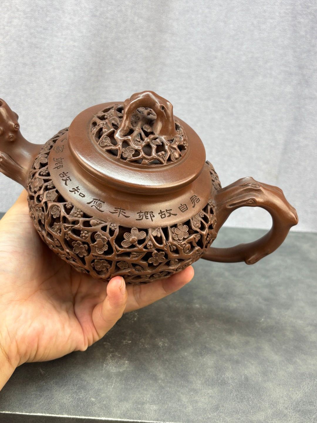 程辉大师《镂空笑樱》收藏级重器 原矿极品底槽清·480cc