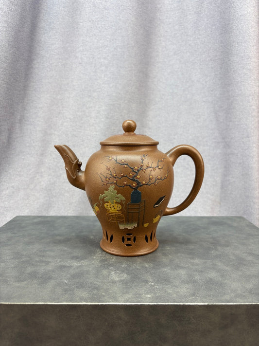 紫砂艺术领军人物·程辉大师《御制宫灯》收藏级重器 原矿极品老段泥·520cc