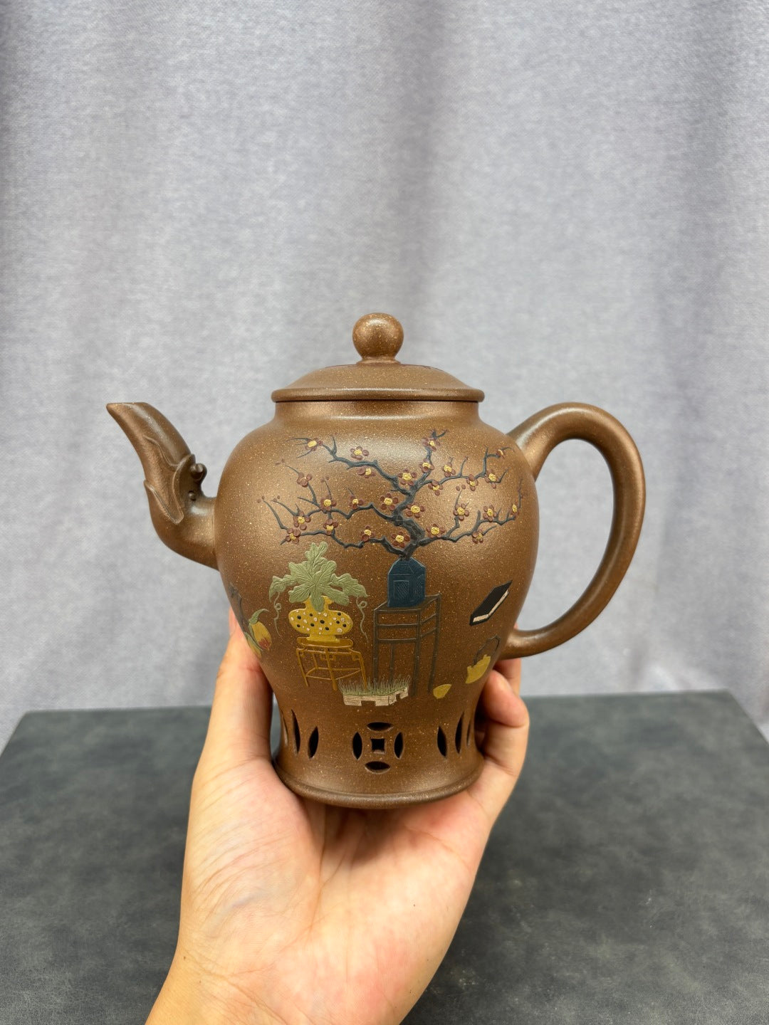 紫砂艺术领军人物·程辉大师《御制宫灯》收藏级重器 原矿极品老段泥·520cc