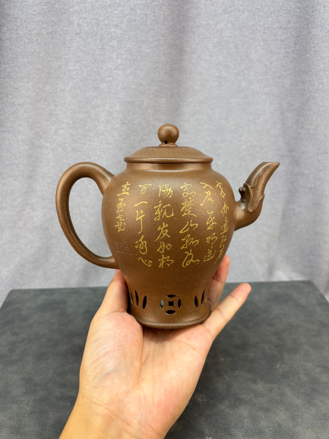 紫砂艺术领军人物·程辉大师《御制宫灯》收藏级重器 原矿极品老段泥·520cc