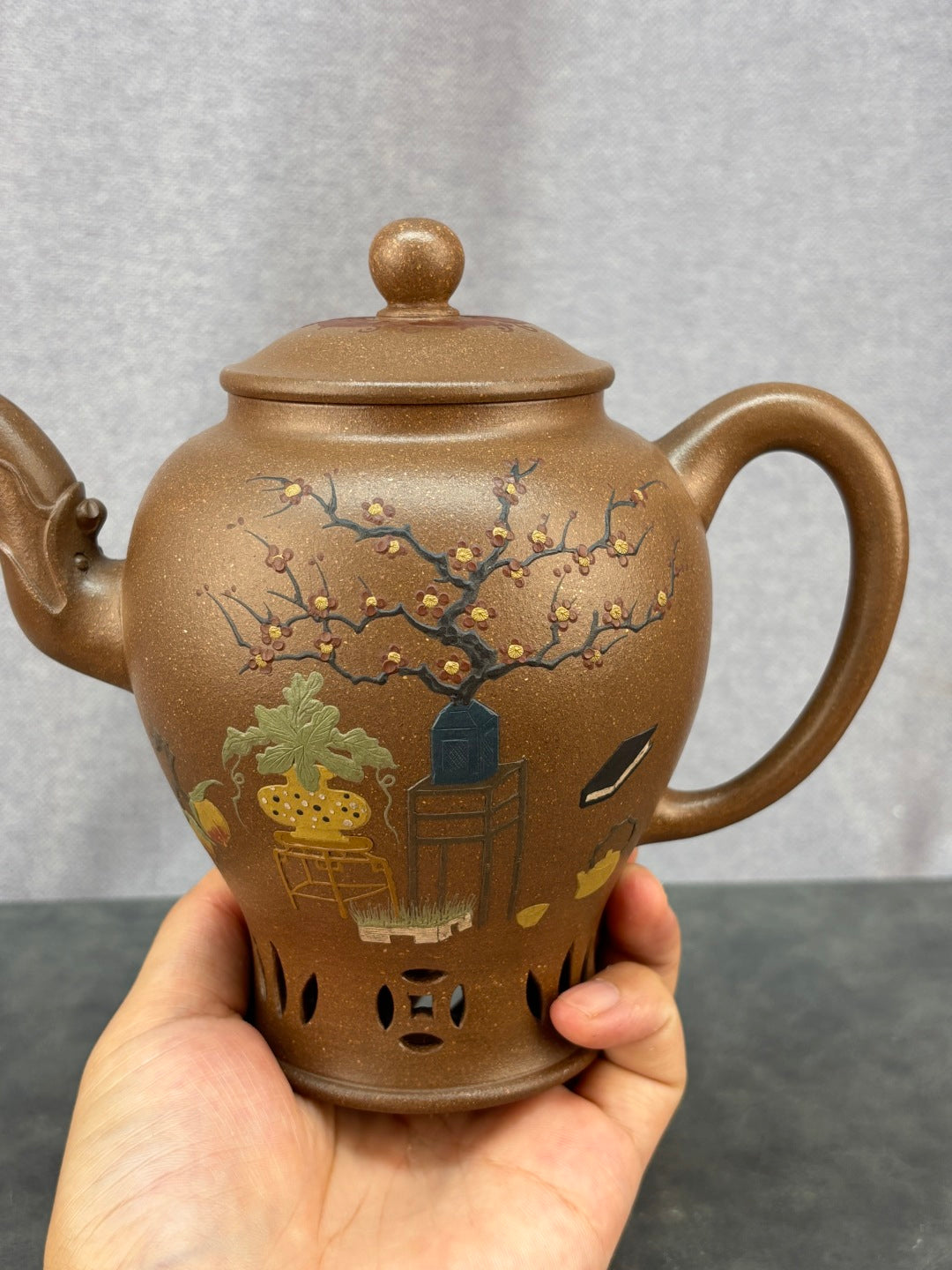 紫砂艺术领军人物·程辉大师《御制宫灯》收藏级重器 原矿极品老段泥·520cc