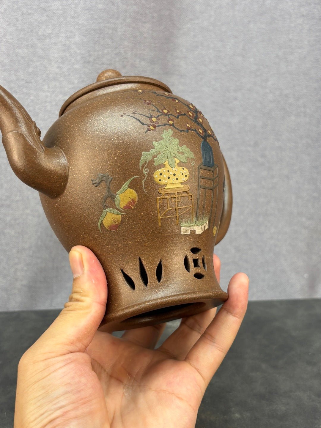 紫砂艺术领军人物·程辉大师《御制宫灯》收藏级重器 原矿极品老段泥·520cc