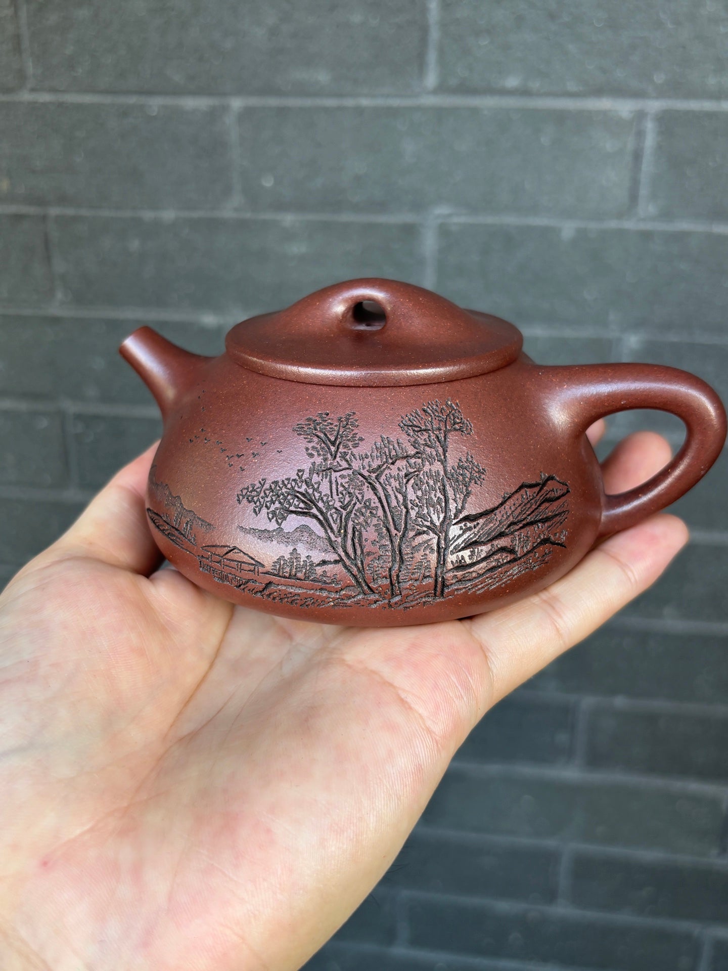 程辉大师《景舟石瓢》收藏级重器 原矿极品紫泥·260cc