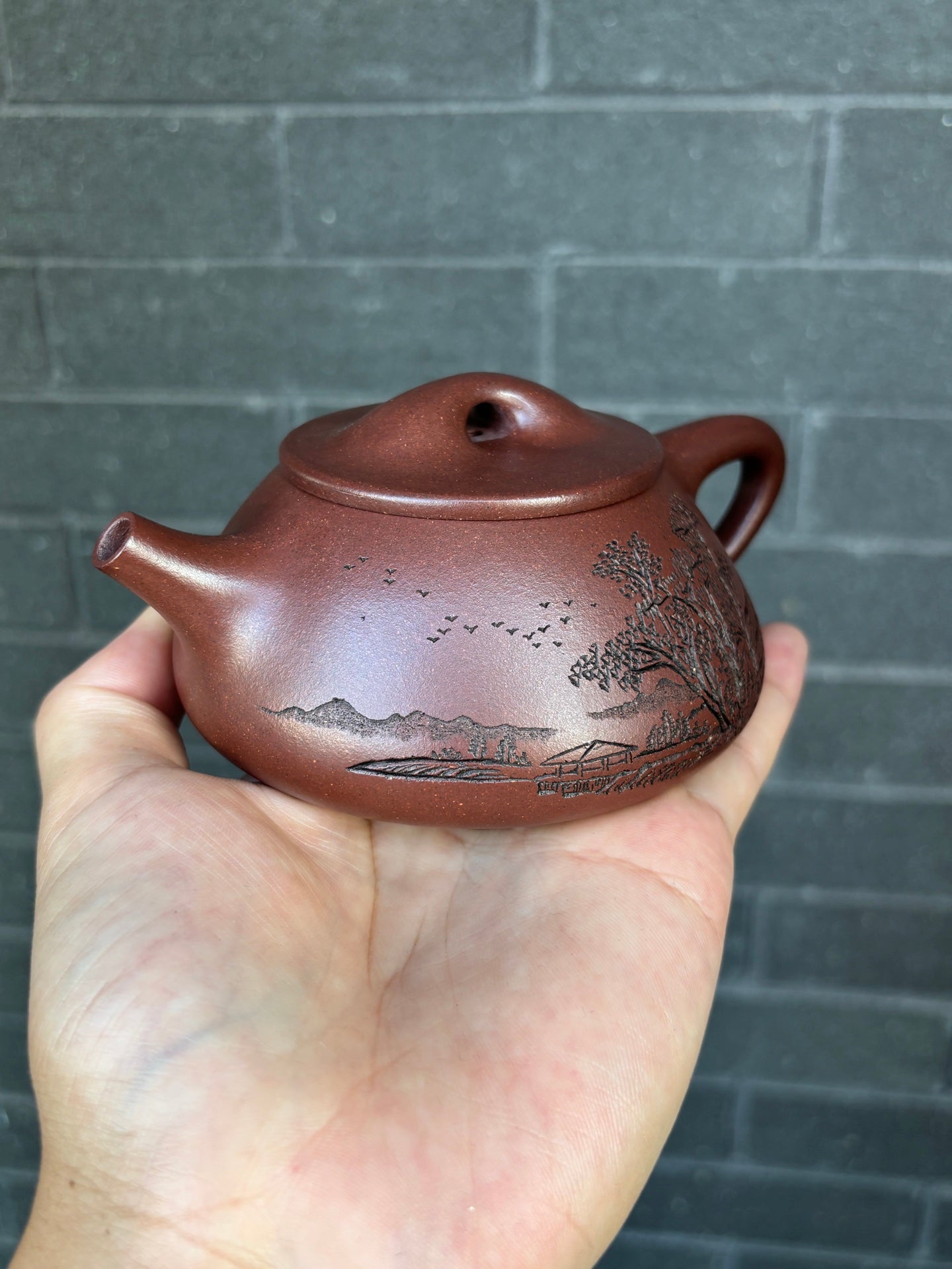 程辉大师《景舟石瓢》收藏级重器 原矿极品紫泥·260cc