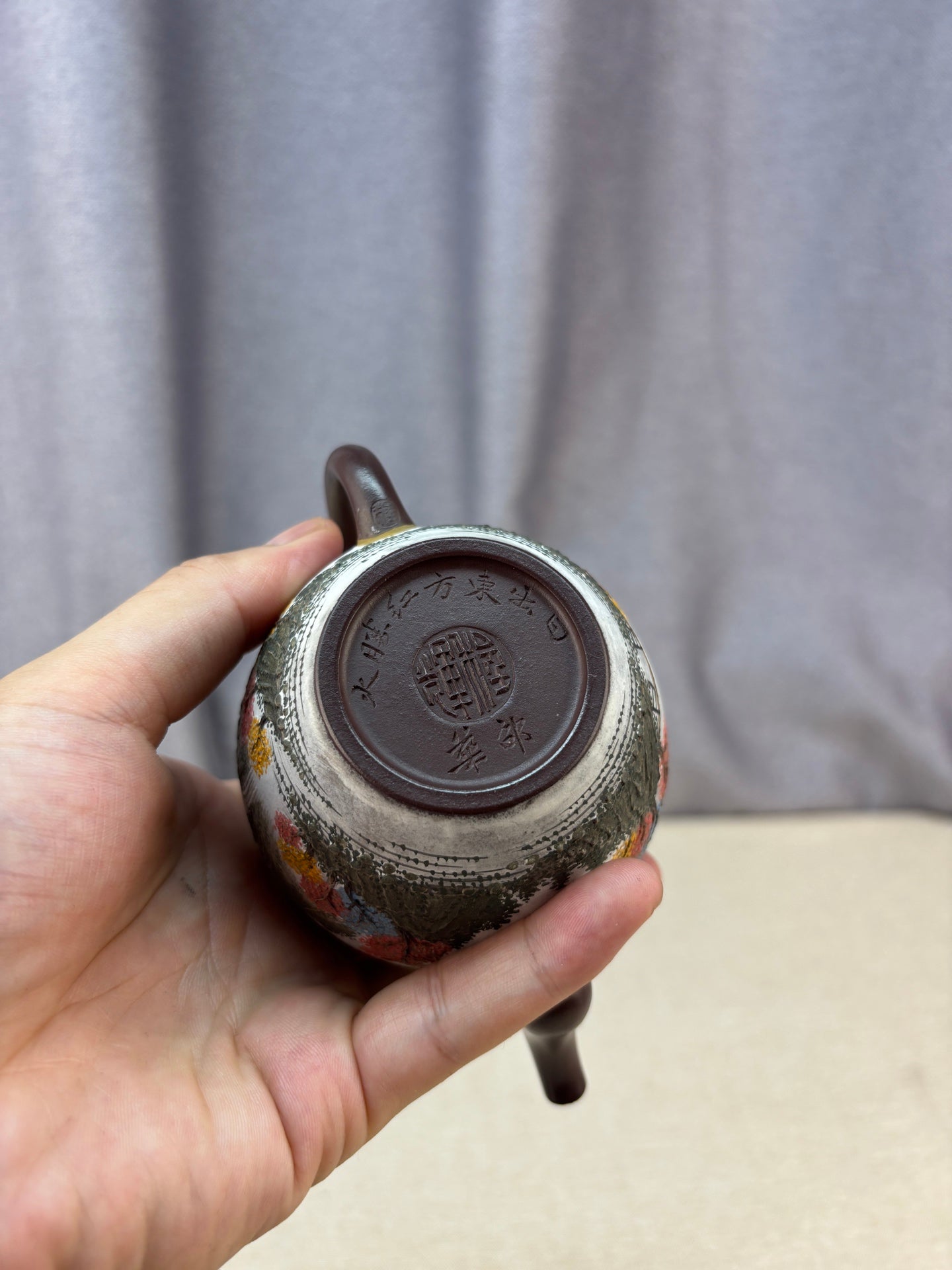 程辉大师《宫灯》收藏级重器 原矿极品紫泥·260cc