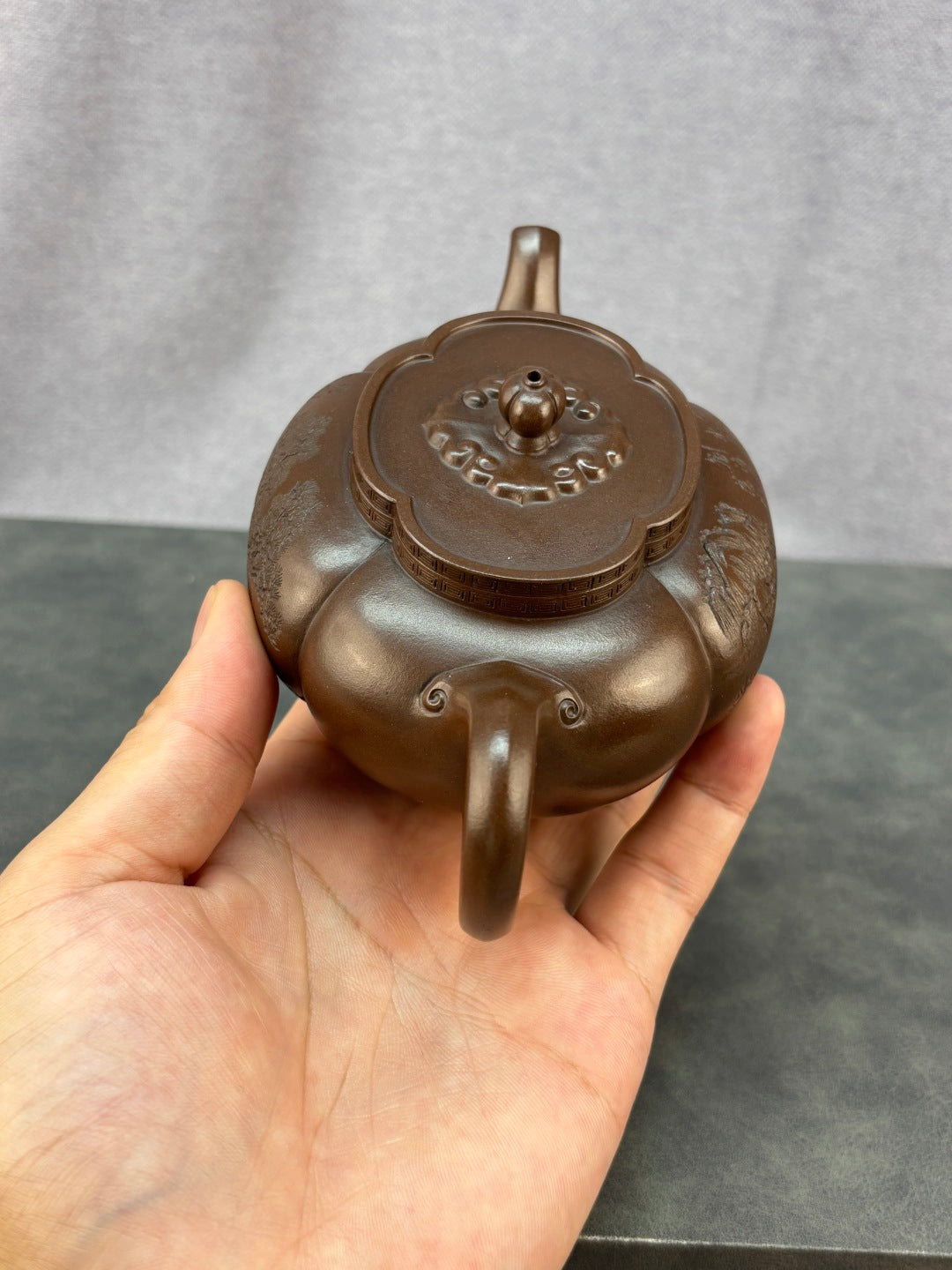 程辉大师《诗文海棠壶》收藏级重器 原矿极品底槽清·220cc
