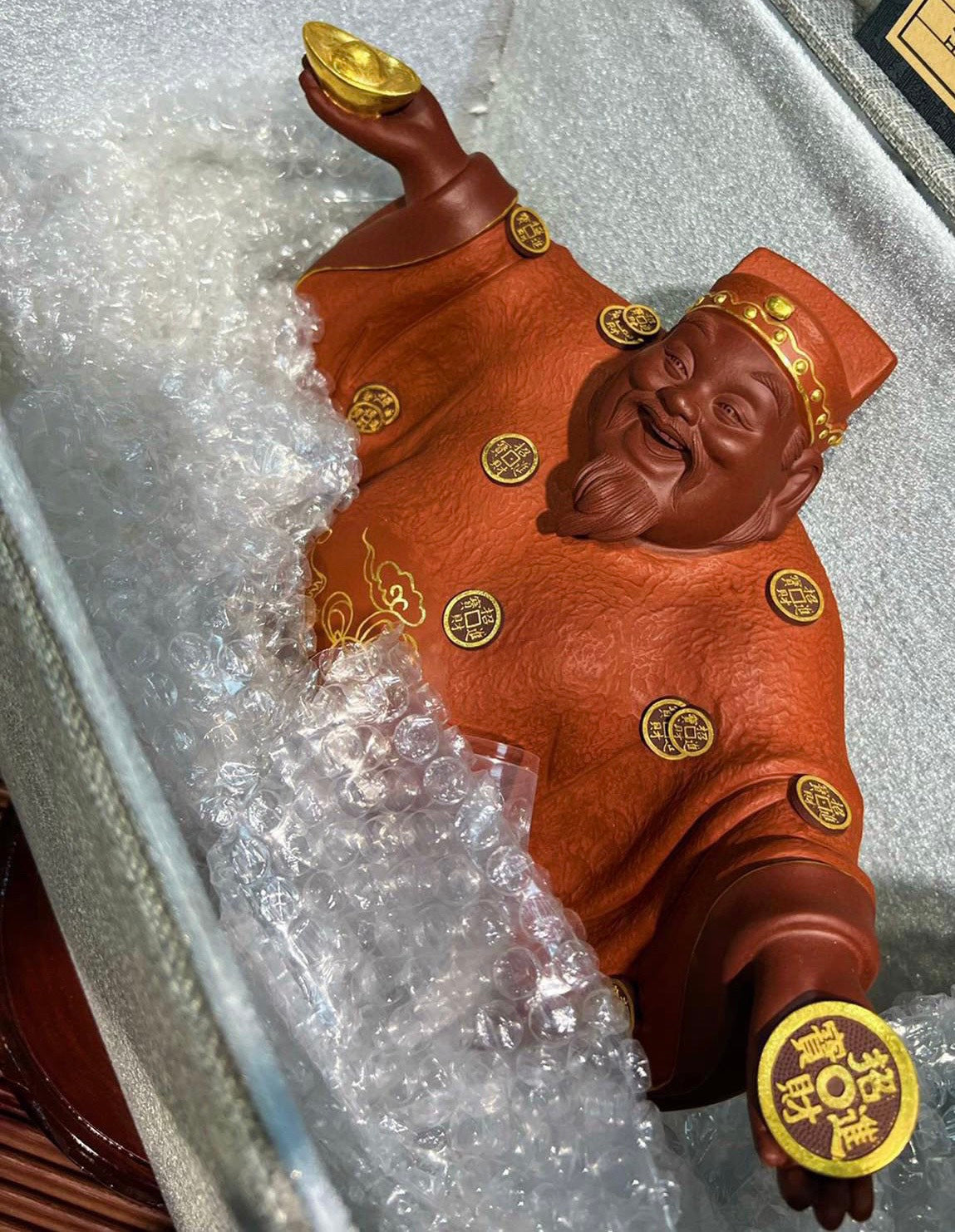 大号【描金财神🔥】精品大财神 这个是最大号的 原矿紫泥