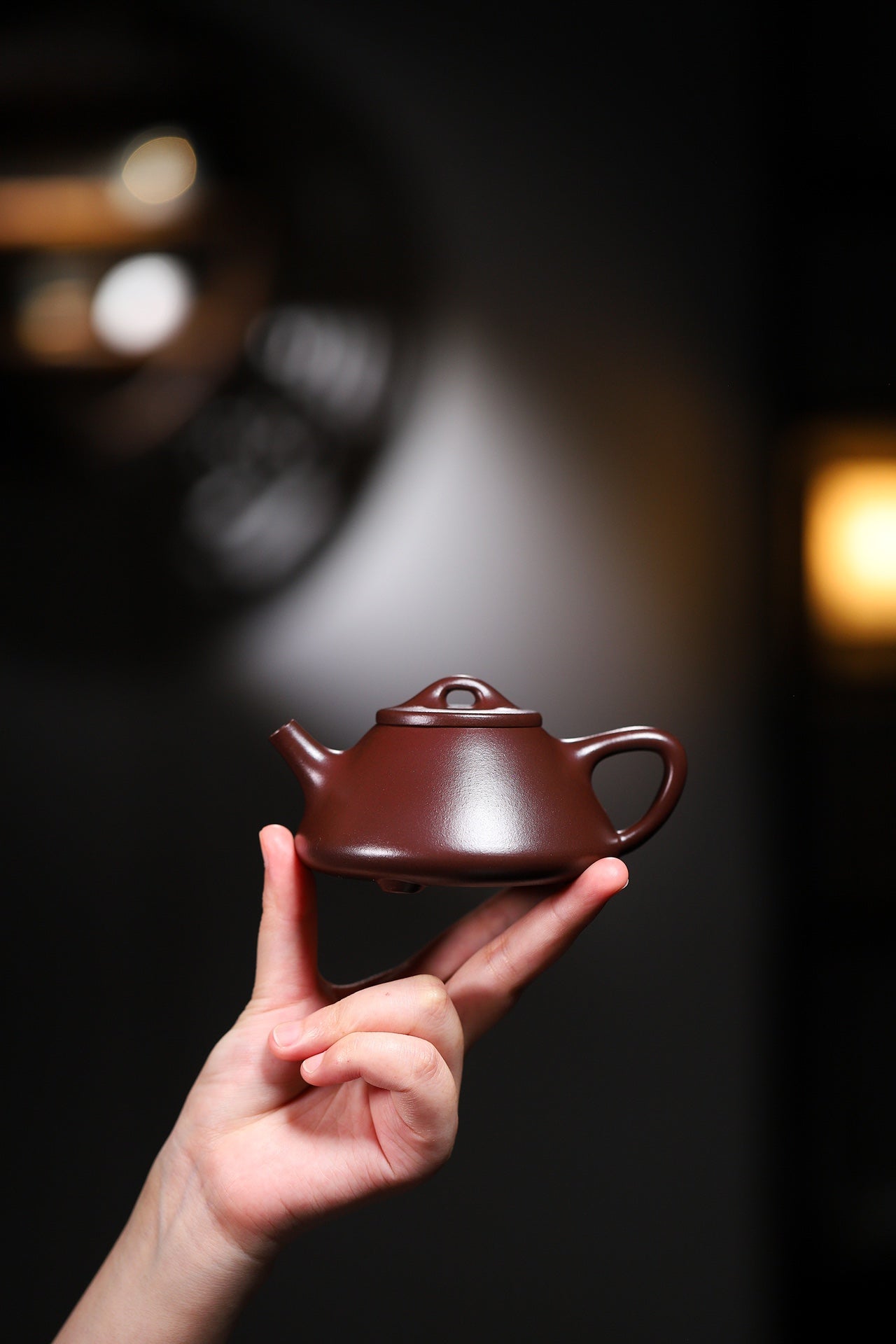 套装福利【石瓢套装一壶四杯】泥料 壶80目老紫泥