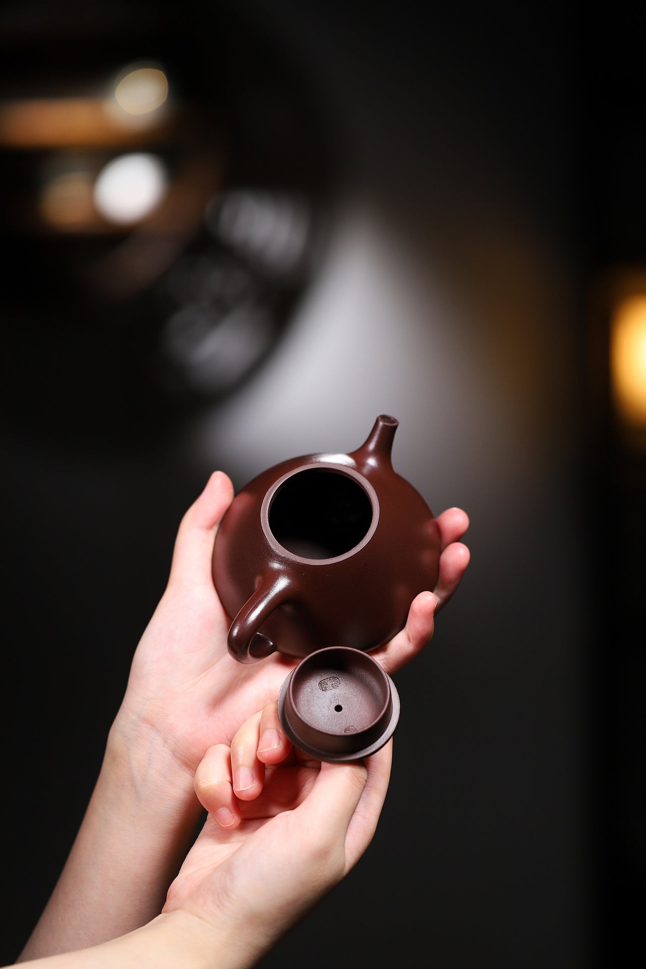 套装福利【石瓢套装一壶四杯】泥料 壶80目老紫泥