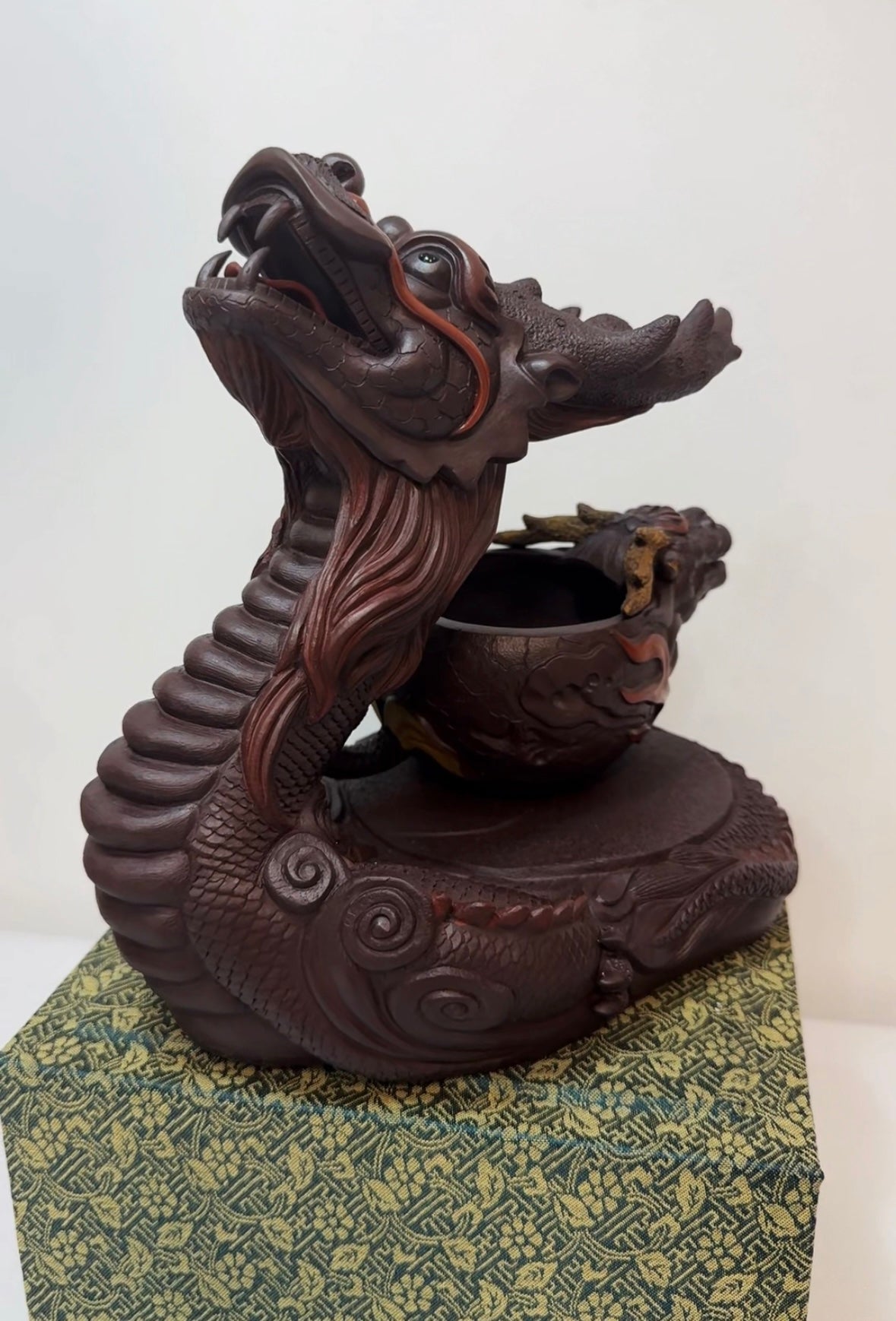 茶宠茶漏【龙🐲抬头+公道】 这么好做工的紫砂 大摆件 + 龙公道杯