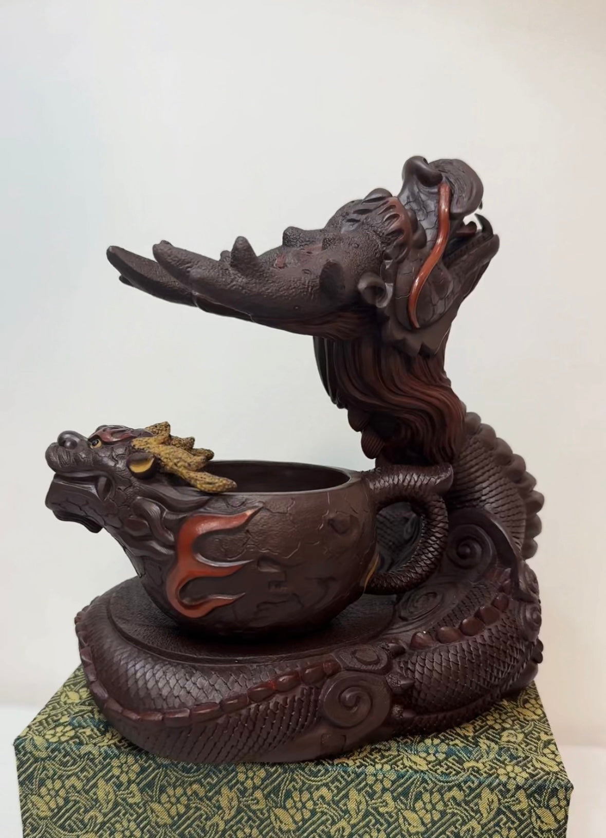 茶宠茶漏【龙🐲抬头+公道】 这么好做工的紫砂 大摆件 + 龙公道杯