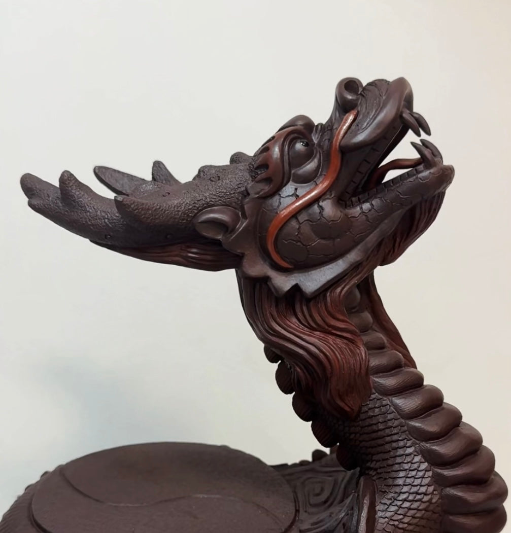 茶宠茶漏【龙🐲抬头+公道】 这么好做工的紫砂 大摆件 + 龙公道杯