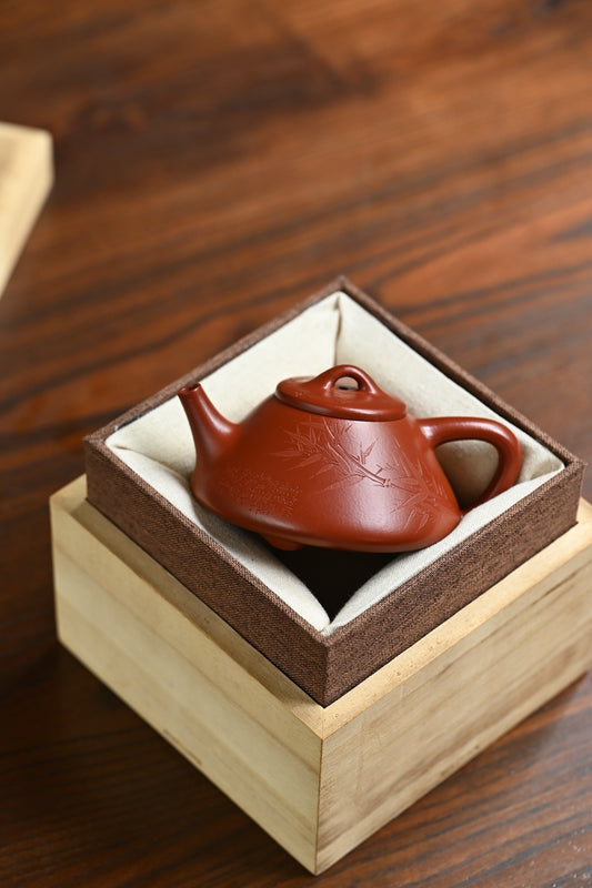 子冶石瓢·全手工/容量200cc/家藏朱泥