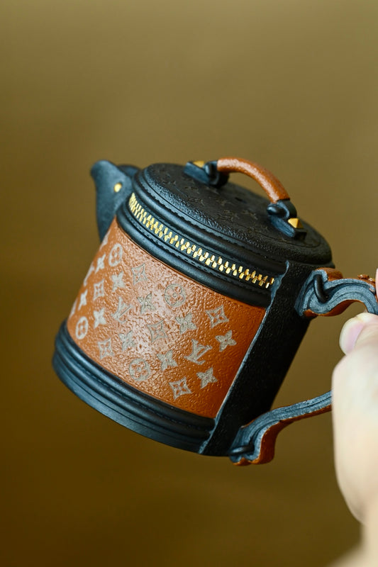 LV发财桶·原创作品 /容量250cc/原矿黑泥描金