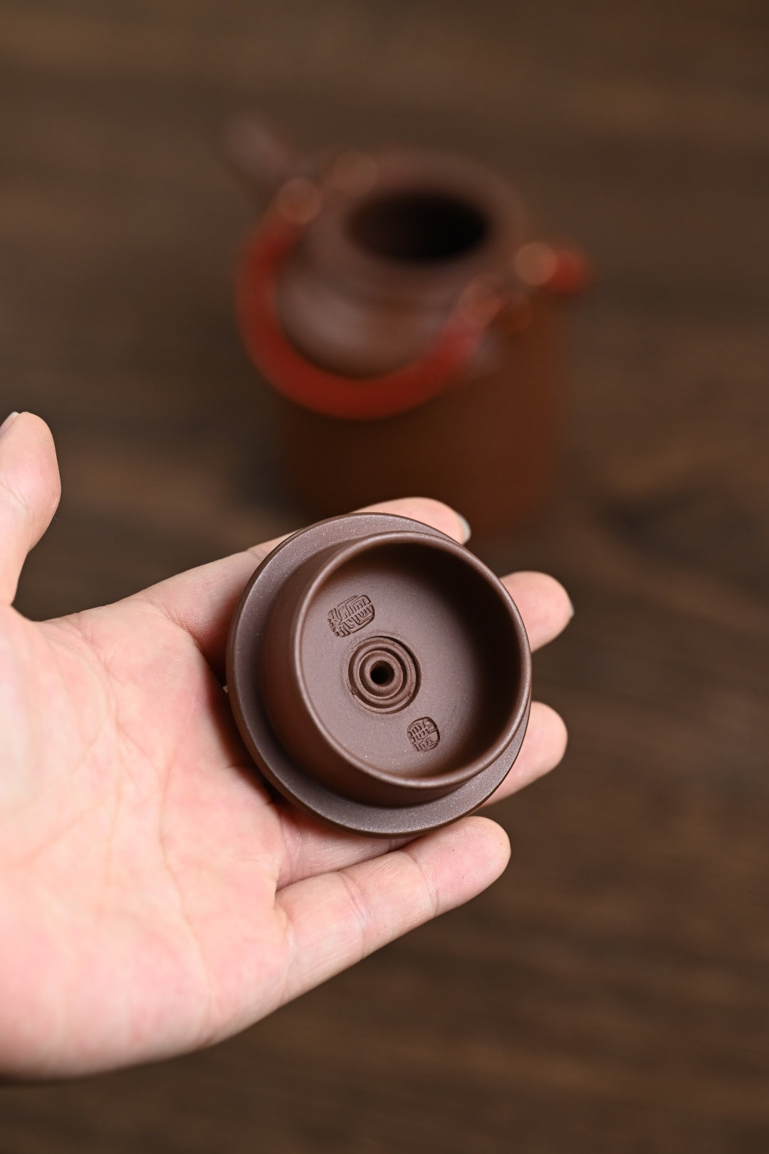 『洋桶』 文革老紫泥·容量300cc·13孔出水·内推·陈华军(国家级工艺美术师)