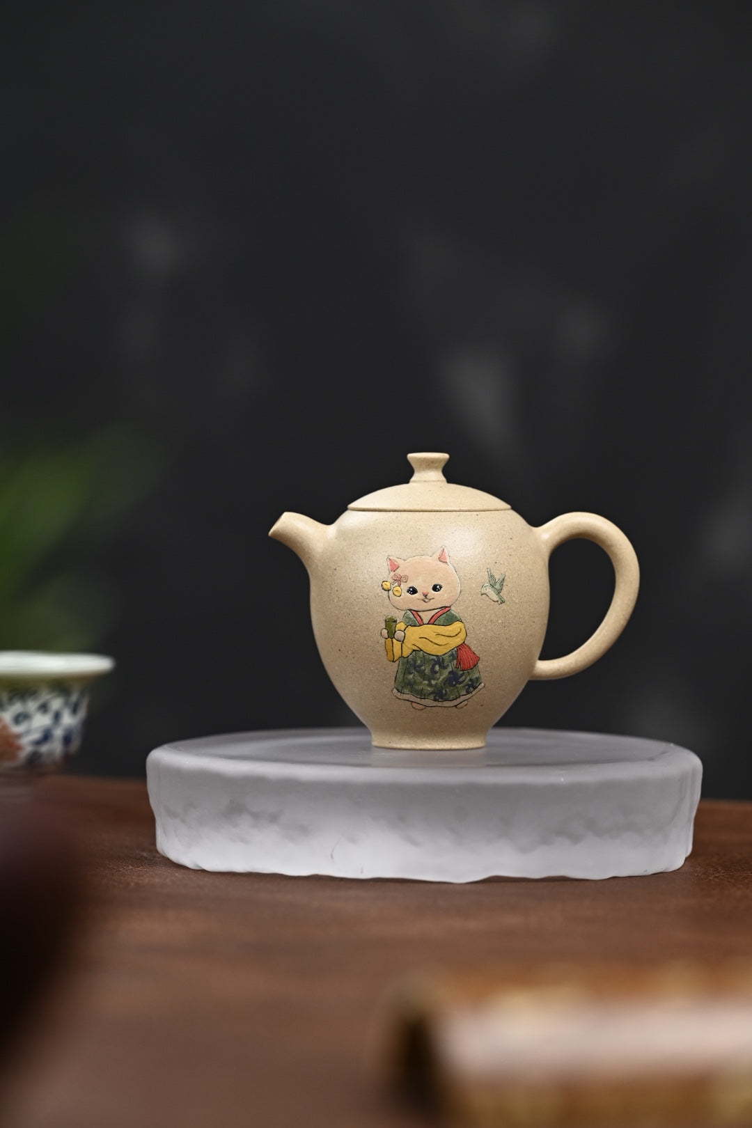 特惠· 『怀隐』 泥绘·本山绿·容量180cc·7孔出水·内推网孔·王老师