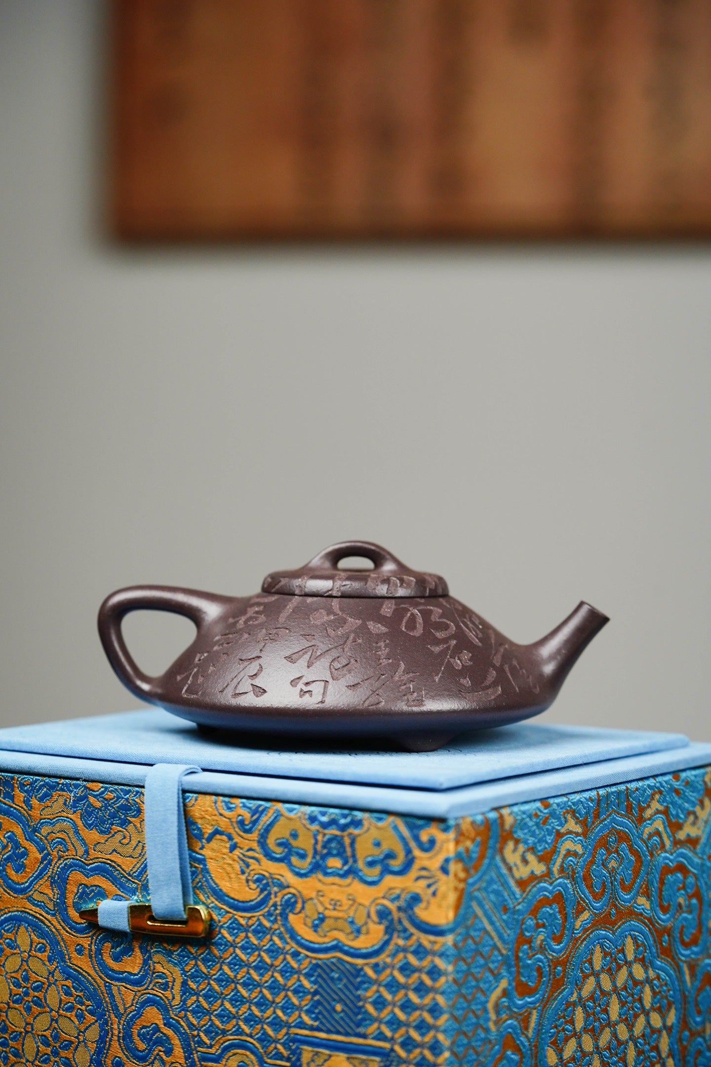 合瓢·全手工国工许艳萍作品 /160cc·原矿天青泥