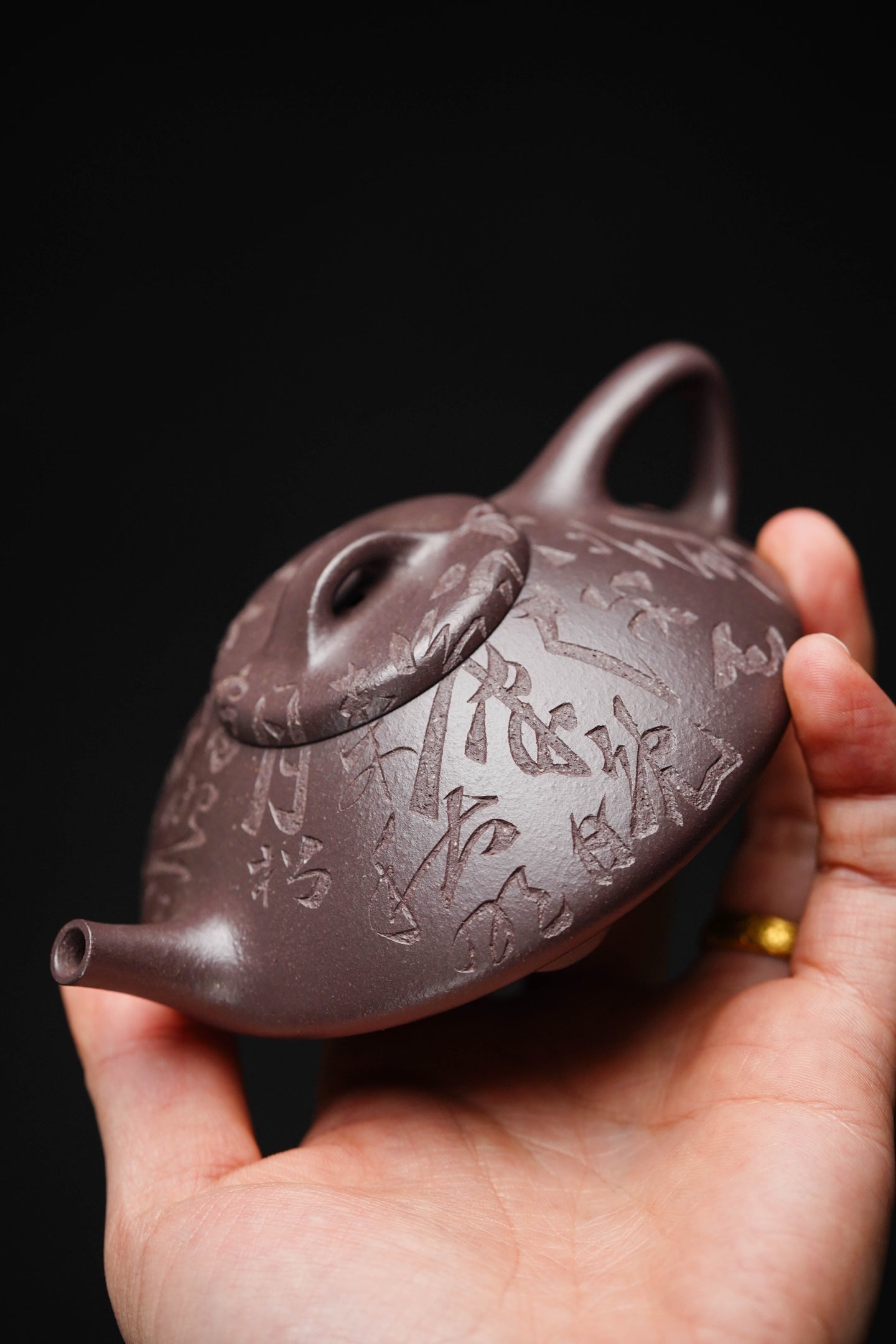 合瓢·全手工国工许艳萍作品 /160cc·原矿天青泥
