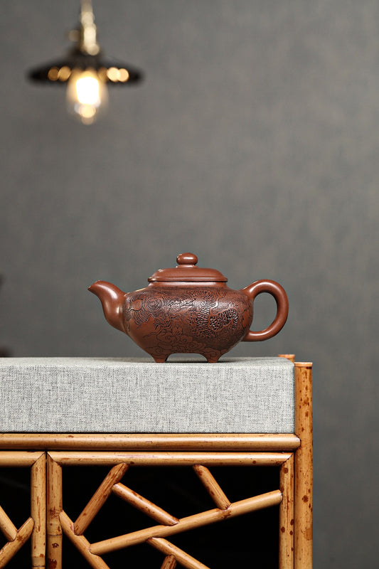 【龙行天下·传炉】 原矿家藏稀有文革紫泥 250cc 周昊 国家级工艺美术师