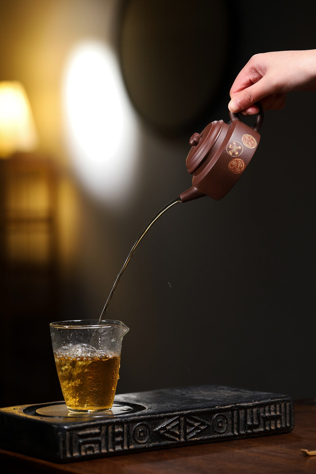 【小德钟】 范彩勤(国家级高级工艺美术师) 原矿紫泥 170cc 7孔