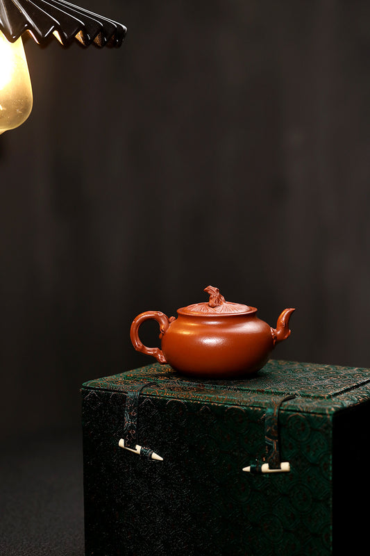 【寿禧】 容量160cc 泥料小红泥 作者蒋鹏