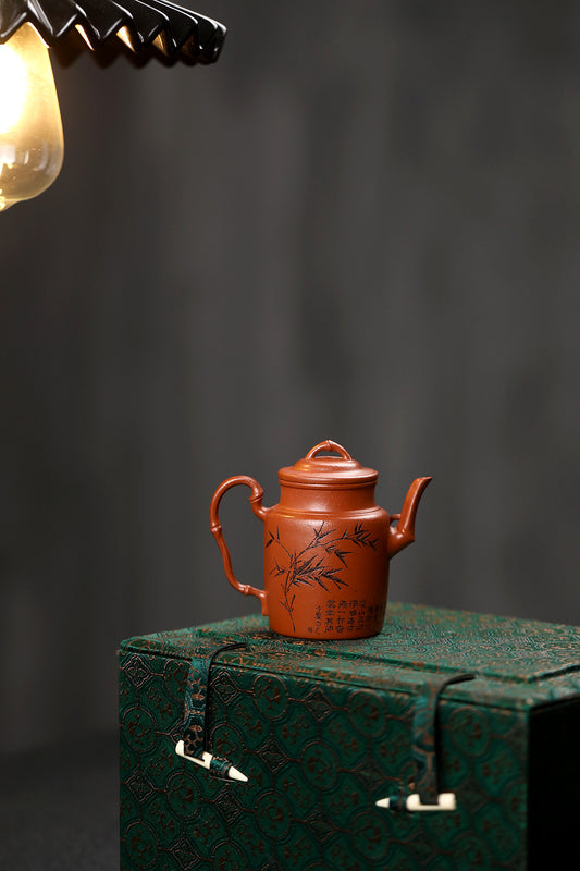 【高竹韵】 泥料小红泥 容量100cc 作者蒋鹏