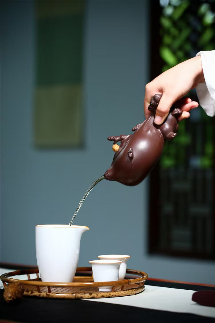 【五子登科】 泥料紫泥 容量250CC