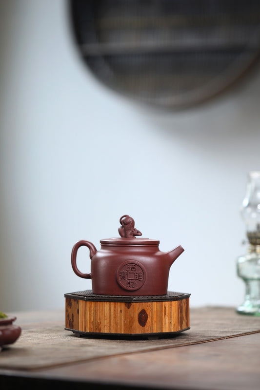 《招财进宝》 国家级工艺美术师 柯俊芬 原矿家藏底槽清310cc