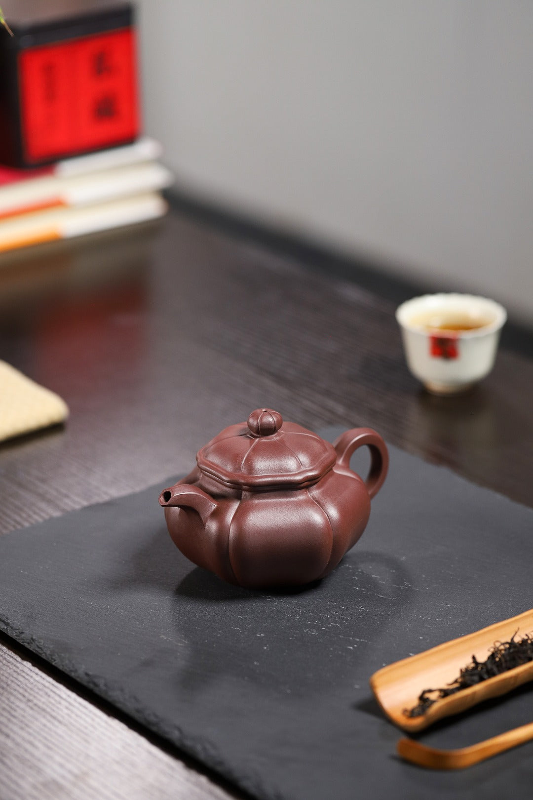 【筋纹仿古】 泥料原矿紫泥 容量260cc 7孔