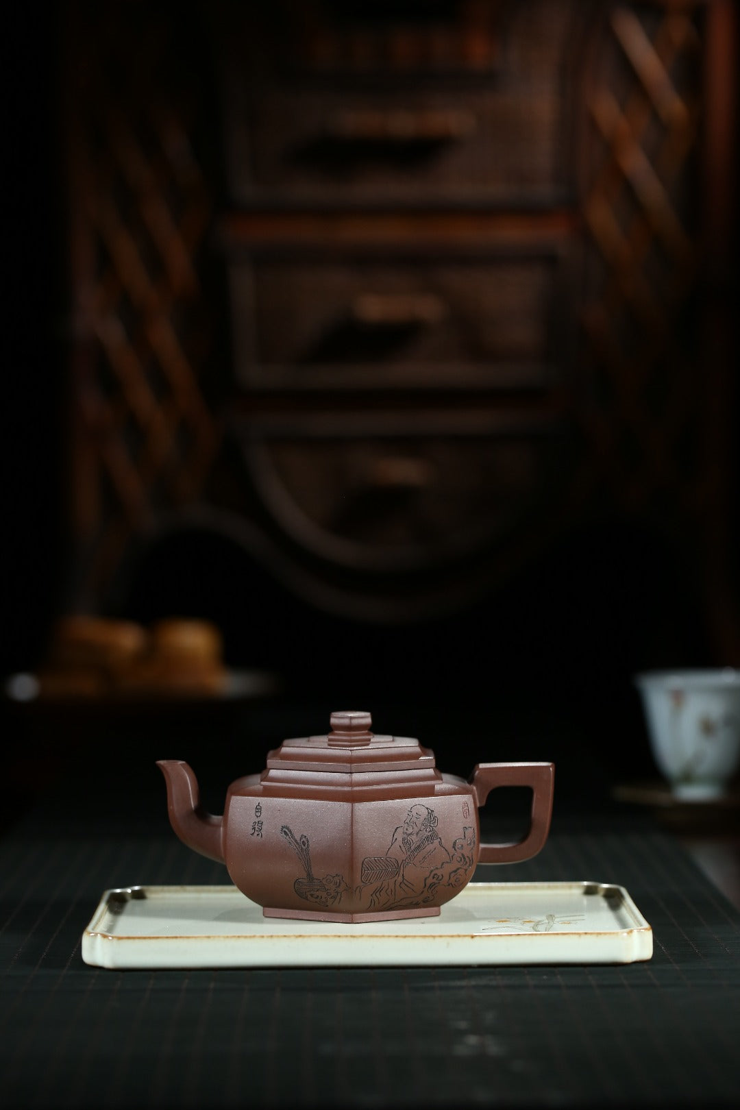 全手工制作【六方雪华】曹美好 (国家级工艺美术师) 矿底槽清