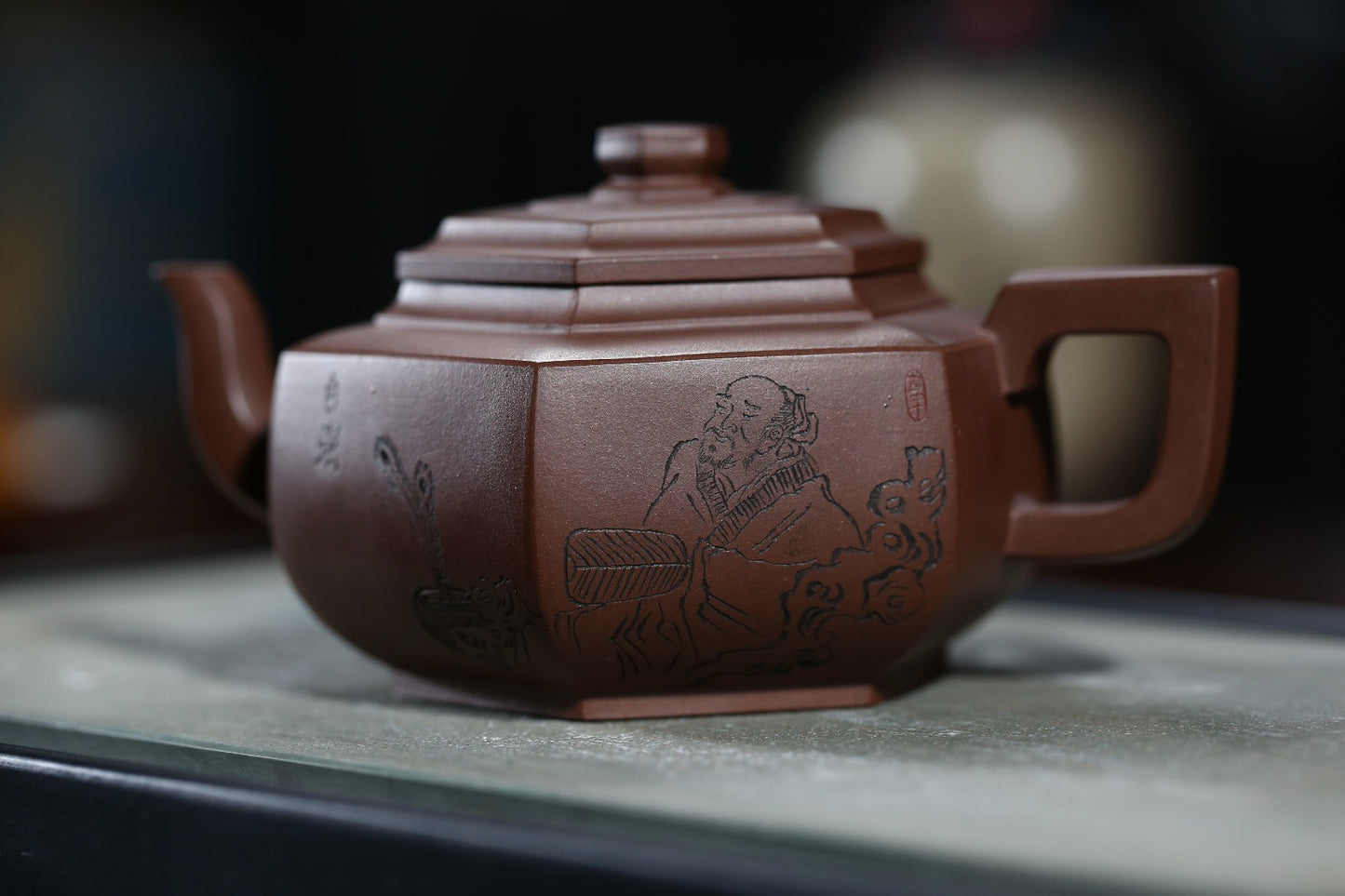 全手工制作【六方雪华】曹美好 (国家级工艺美术师) 矿底槽清