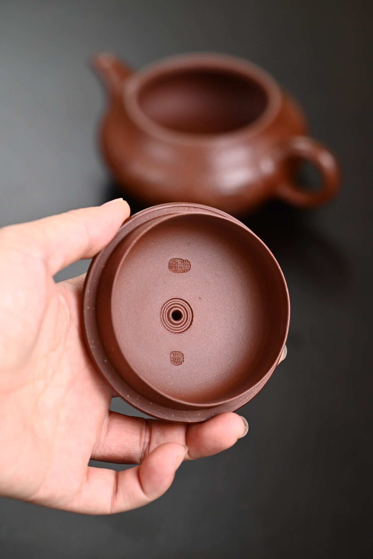 『明炉』 四号井底槽清·容量230cc·9孔出水·内推·陈华军(国家级工艺美术师)