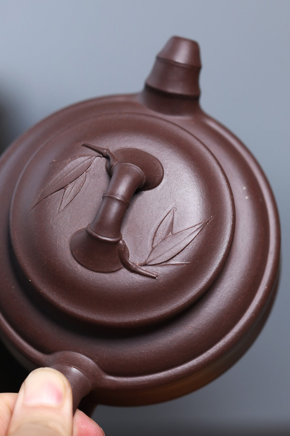 【双线竹鼓】 范俊华 (国家级工艺美术师) 原矿紫泥