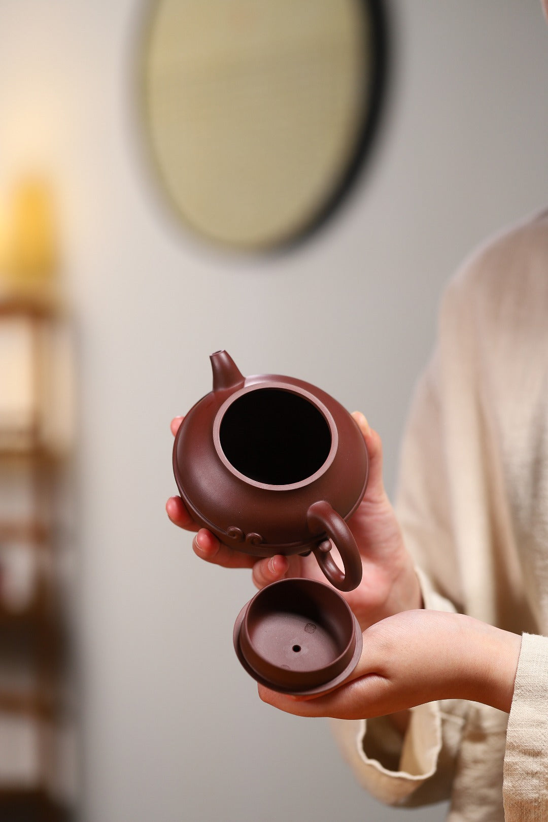 【三足如意】 陈老师(国家级助理工艺美术师) 原矿紫泥 320cc
