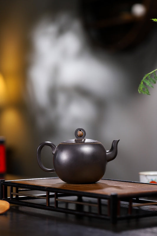 【一粒珠】 泥料原矿黑泥 容量480cc 孔数14孔