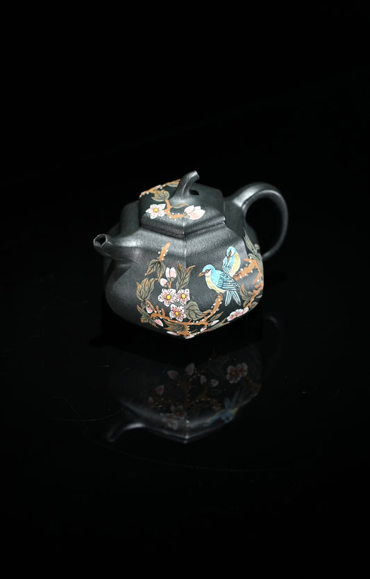 『六方葫芦』 君子兰·180cc·7孔·泥绘精美