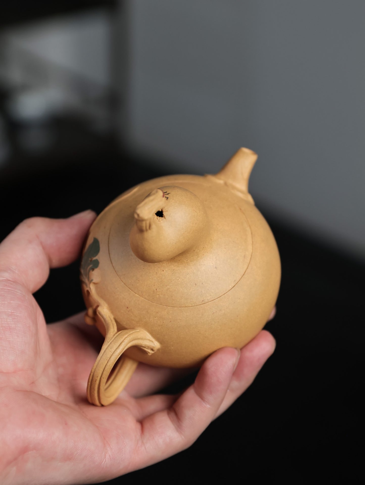 瓢虫葫芦 | 【优质段泥·传统手制·全手工薄胎·仿生器·花器240cc 杯子50cc 实力派作品 】