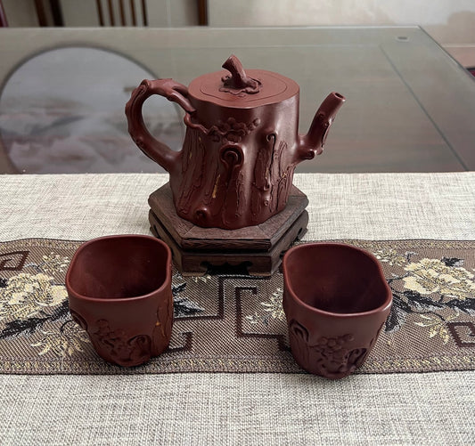 全手工佳作《松桩套组》作者庄丽老师 四号井底槽青300CC