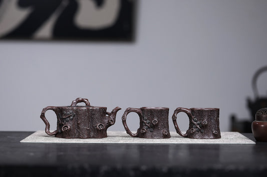 研高经典之作【松桩】 泥料紫泥 容量280cc